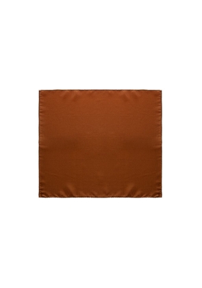 Brown Silk Pocket Square