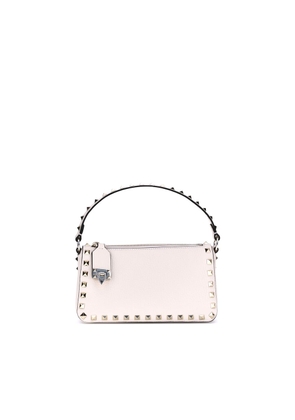 Rockstud Zip-Up Shoulder Bag