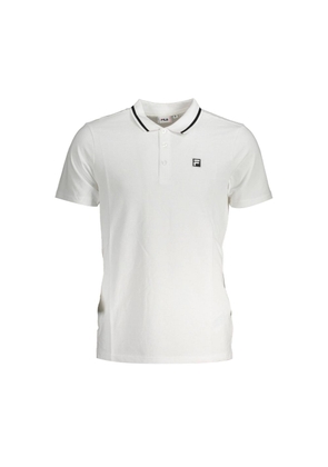 White Cotton Polo Shirt - S