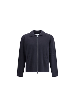 Double Face Full Zip Up Cardigan In Meri - 3