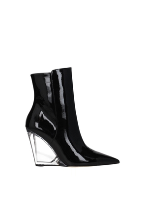 Black Leather Ankle Boots - EU37.5/US7.5