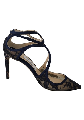 Navy Lancer Leather Pumps Elegance Unleashed - EU36.5/US6.5