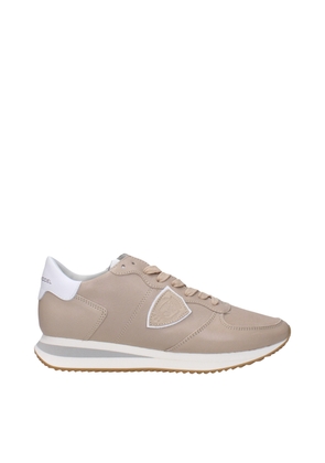 Beige Leather Low Tops - EU37/US7