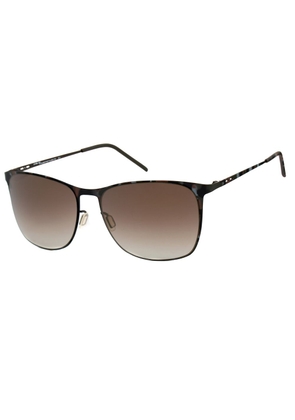 Brown Metal Sunglasses