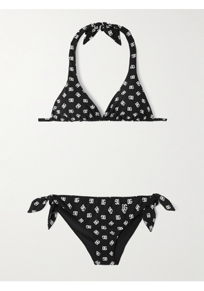 Dolce & Gabbana - Logo-print Bikini - Black - 1,2,3,4,5