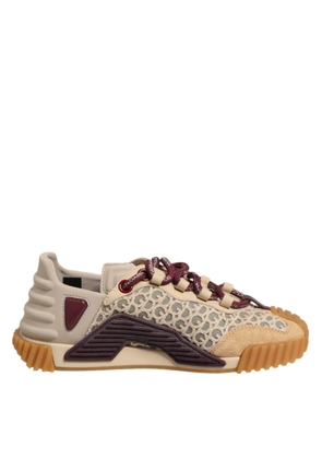 Beige Neoprene DG Logo NS1 Lace Sneakers Shoes - EU35.5/US5