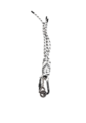 Black White Polyester Tape String DG Logo Keychain Keyring