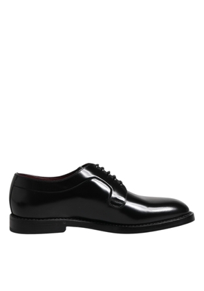 Black Calf Leather Lace Up Dress Shoes - EU46/US13