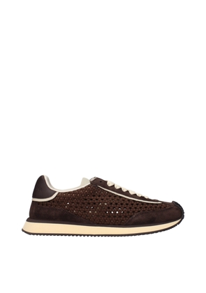 Dolce & Gabbana Brown Fabric Low Tops - EU40/US7