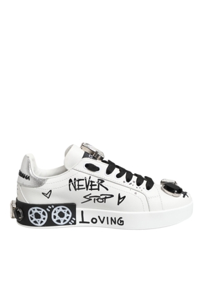 White Portofino Crystal Sneakers  Shoes - EU35/US4.5