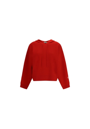 CROPPED WOOL HOODIE - L