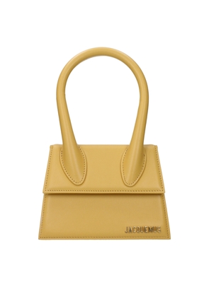 Jacquemus Yellow Leather Handbags