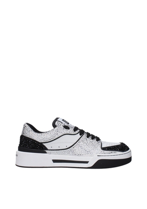 Dolce & Gabbana White Leather Low Tops - EU38/US8