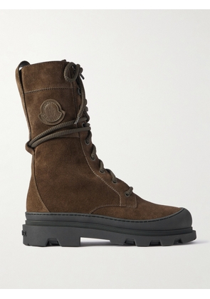 Moncler - Vera Suede Combat Boots - Brown - IT36,IT36.5,IT37,IT37.5,IT38,IT38.5,IT39,IT39.5,IT40,IT40.5,IT41