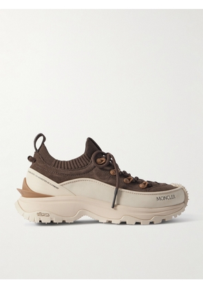 Moncler - Trailgrip Lite3 Rubber-trimmed Suede Sneakers - Brown - IT36,IT36.5,IT37,IT37.5,IT38,IT38.5,IT39,IT39.5,IT40,IT40.5,IT41