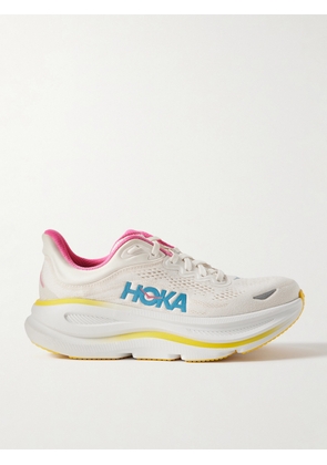 Hoka - Bondi 9 Rubber-trimmed Mesh Sneakers - Off-white - US5,US5.5,US6,US6.5,US7,US7.5,US8,US8.5,US9,US9.5,US10,US10.5,US11