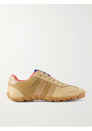 Wales Bonner - Lizard-effect Leather And Suede Sneakers - Neutrals - IT35,IT36,IT37,IT38,IT39,IT40,IT41,IT42