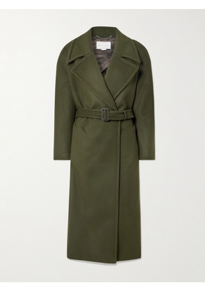 Stella McCartney - Belted Double-breasted Wool Coat - Green - IT34,IT36,IT38,IT40,IT42,IT44,IT46