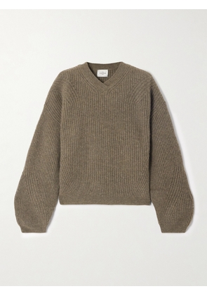 Le Kasha - Palermo Ribbed Organic Cashmere Sweater - Green - XS/S,S/M,M/L