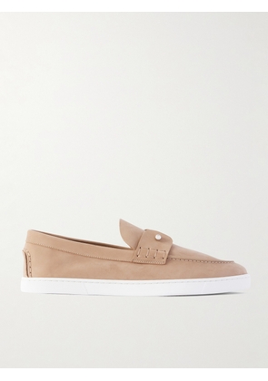 Christian Louboutin - Chambeliboat Nubuck Loafers - Men - Brown - EU 40
