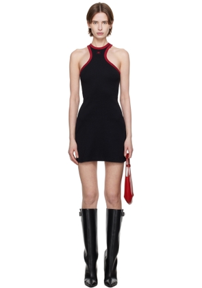Courrèges Black & Red Scuba Minidress