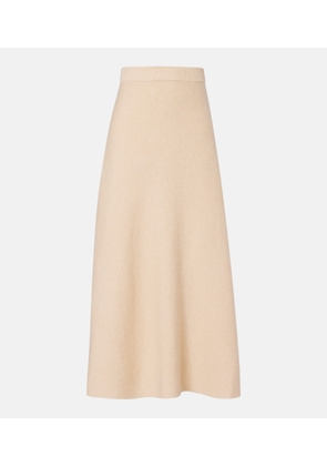 Max Mara Giberna wool and cashmere maxi skirt