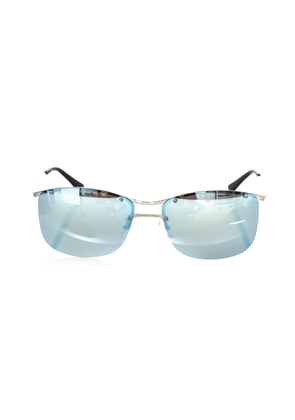 Frankie Morello Silver Metallic Fibre Sunglasses