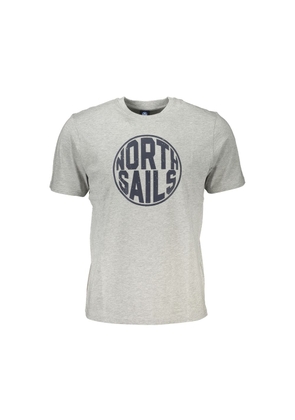 Gray Cotton T-Shirt - S