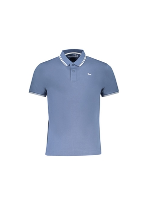 Blue Cotton Polo Shirt - L