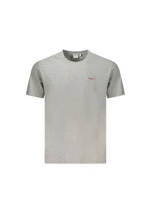 Pepe Jeans Gray Organic Cotton Men T-Shirt - S