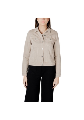 Street One Beige Cotton Jackets & Coat - 46