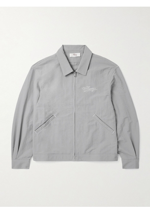 Cherry Los Angeles - Logo-Embroidered Shell Jacket - Men - Gray - S