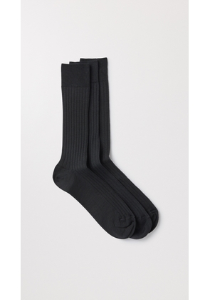 The Merino Sock 3-Pack Black