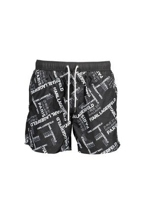 Karl Lagerfeld Black Polyester Swimwear - S