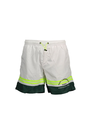 Karl Lagerfeld White Polyester Swimwear - S