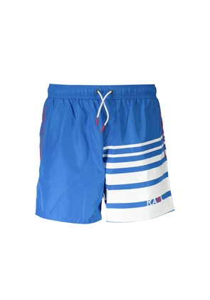 Karl Lagerfeld Blue Polyester Swimwear - S