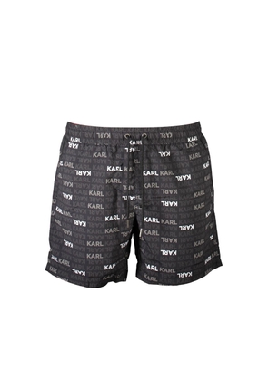 Karl Lagerfeld Black Polyester Swimwear - S