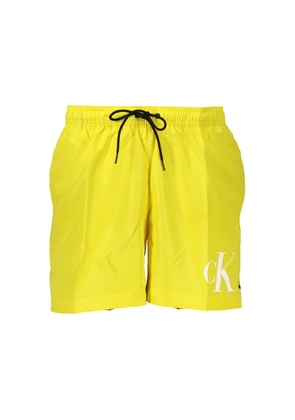 Calvin Klein Yellow Polyester Swimwear - S