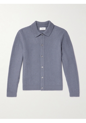 Mr P. - Textured Wool and Cashmere-Blend Overshirt - Men - Blue - XS
