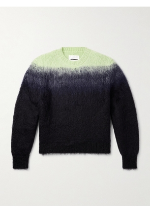 Jil Sander - Dégradé Brushed Mohair-Blend Sweater - Men - Black - IT 46