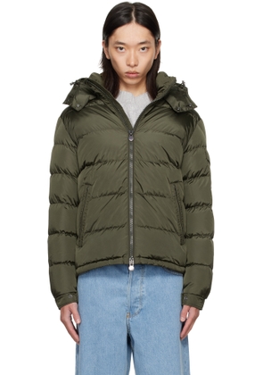 Moncler Khaki Galion Hooded Short Down Jacket