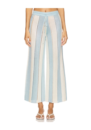 Calle Del Mar Cabana Stripe Pant in Baby Blue. Size L. Also in XL.