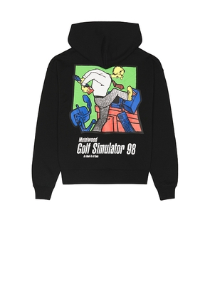 Metalwood Studio Simulator 98 Hooded Sweatshirt in Black. Size M. Also in S.