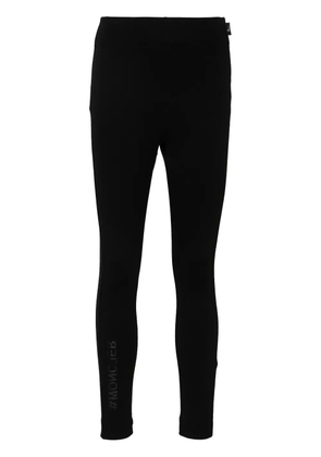 Moncler Grenoble rubberised-logo performance leggings - Black