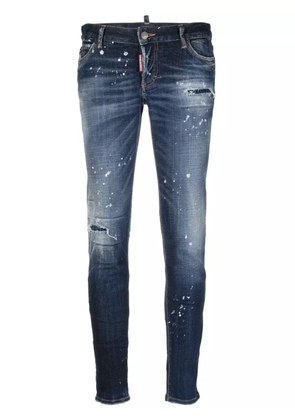 DSQUARED2 distressed-effect skinny jeans - Blue