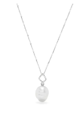 Maria Black Twister rhodium plating necklace - Silver