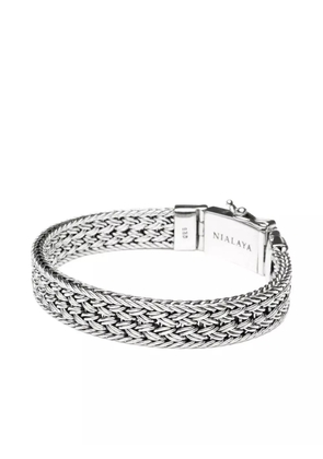 Nialaya Jewelry braided chain bracelet - Silver