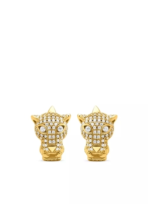 Nialaya Jewelry sterling silver Panther huggie earrings - Gold