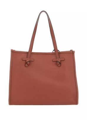 MARCELLA CLUB leather tote bag - Brown