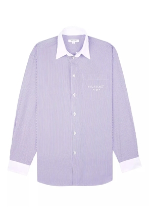 Sporty & Rich contrasting collar shirt - Blue